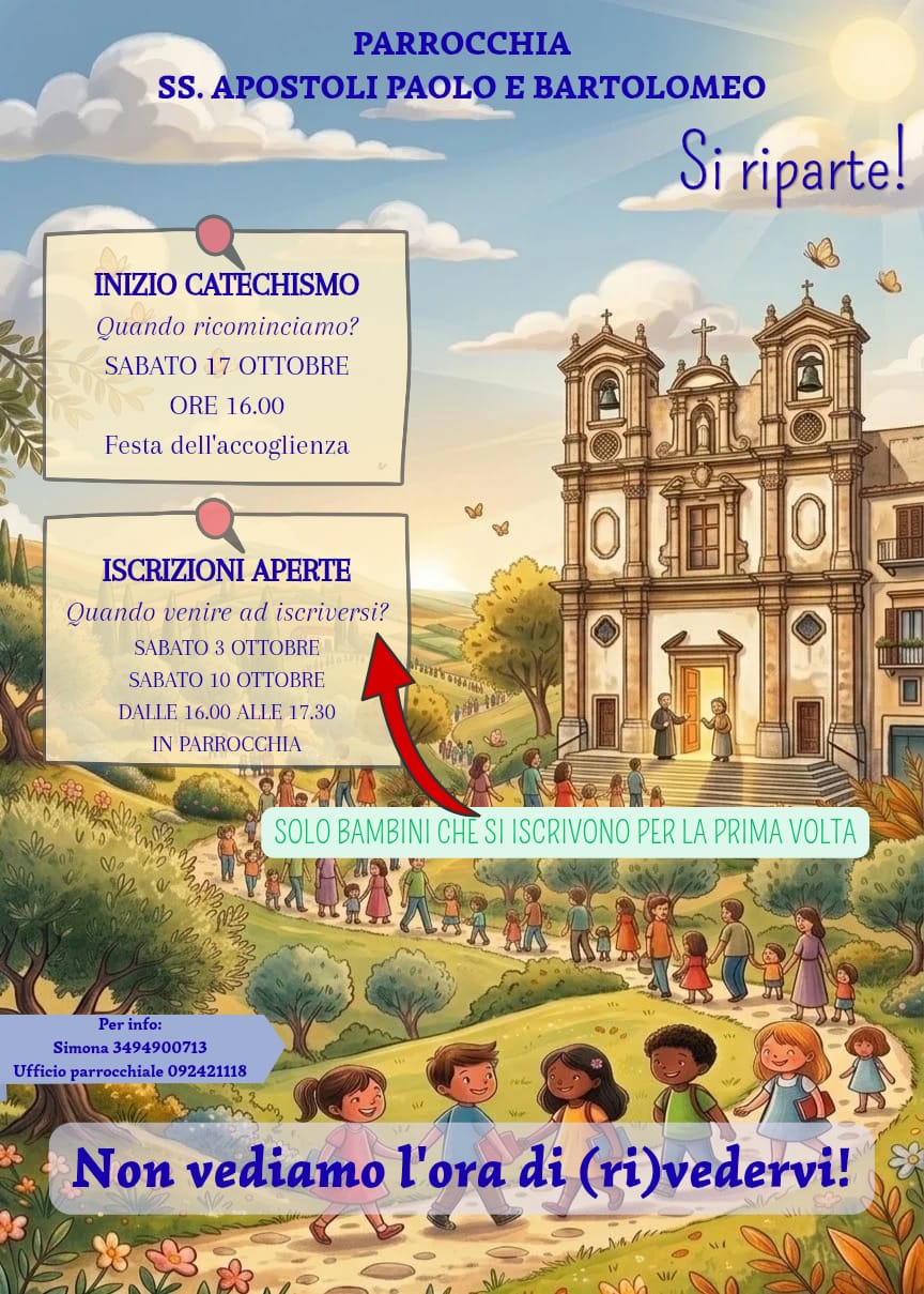 Si riparte! Un nuovo anno di catechismo insieme